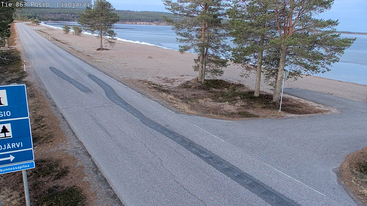 Weather Camera Image Road 863 Livojärvi, Posio, Lappi