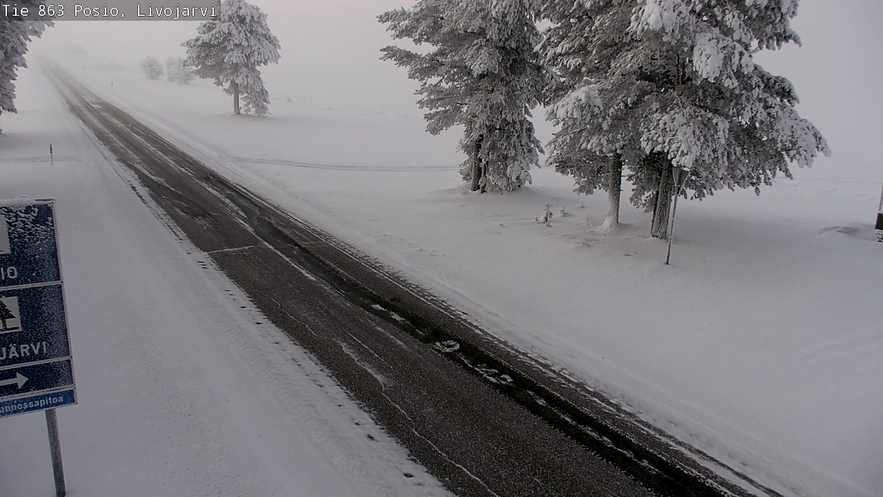 Kelikamerat Kuva Tie 863 Livojärvi, Posio, Lappi