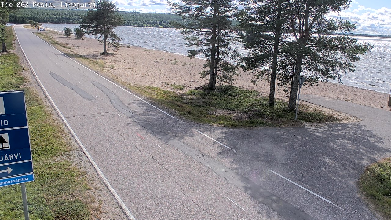Kelikamerat Kuva Tie 863 Livojärvi, Posio, Lappi