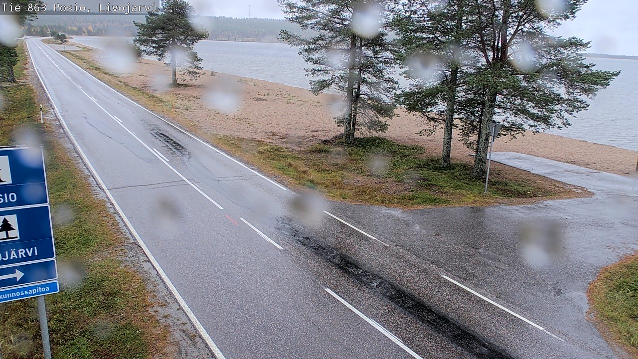 Weather Camera Image Road 863 Livojärvi, Posio, Lappi