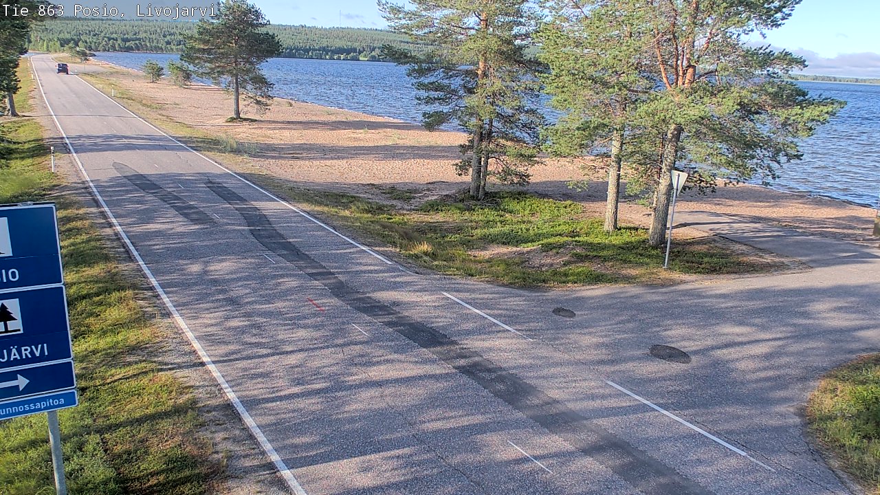Kelikamerat Kuva Tie 863 Livojärvi, Posio, Lappi