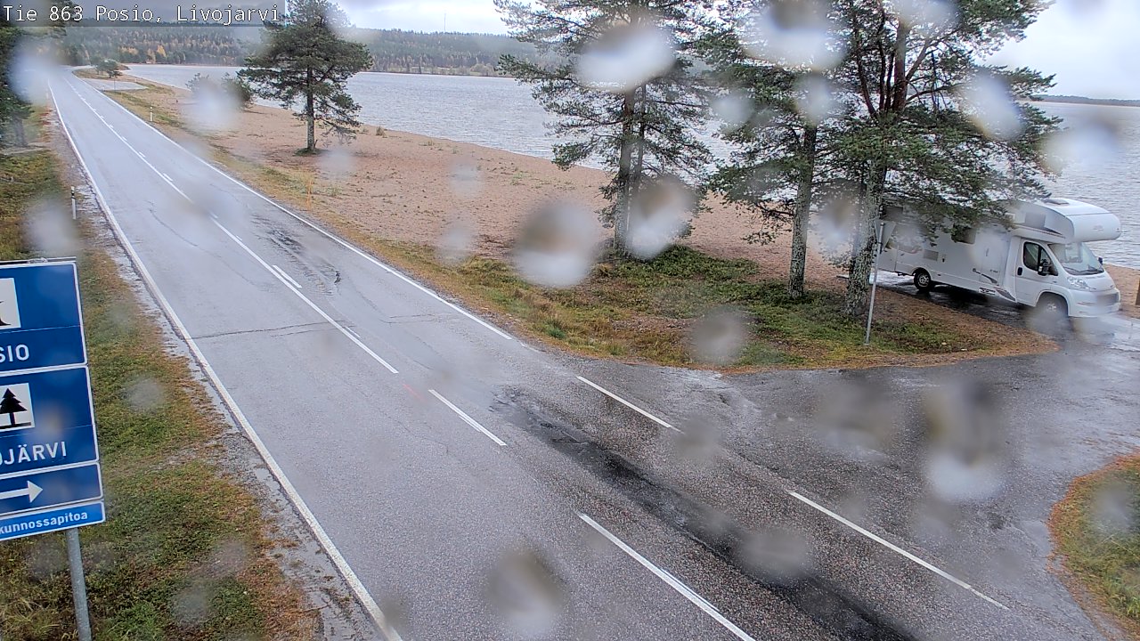 Weather Camera Image Väg 863 Livojärvi, Posio, Lappi
