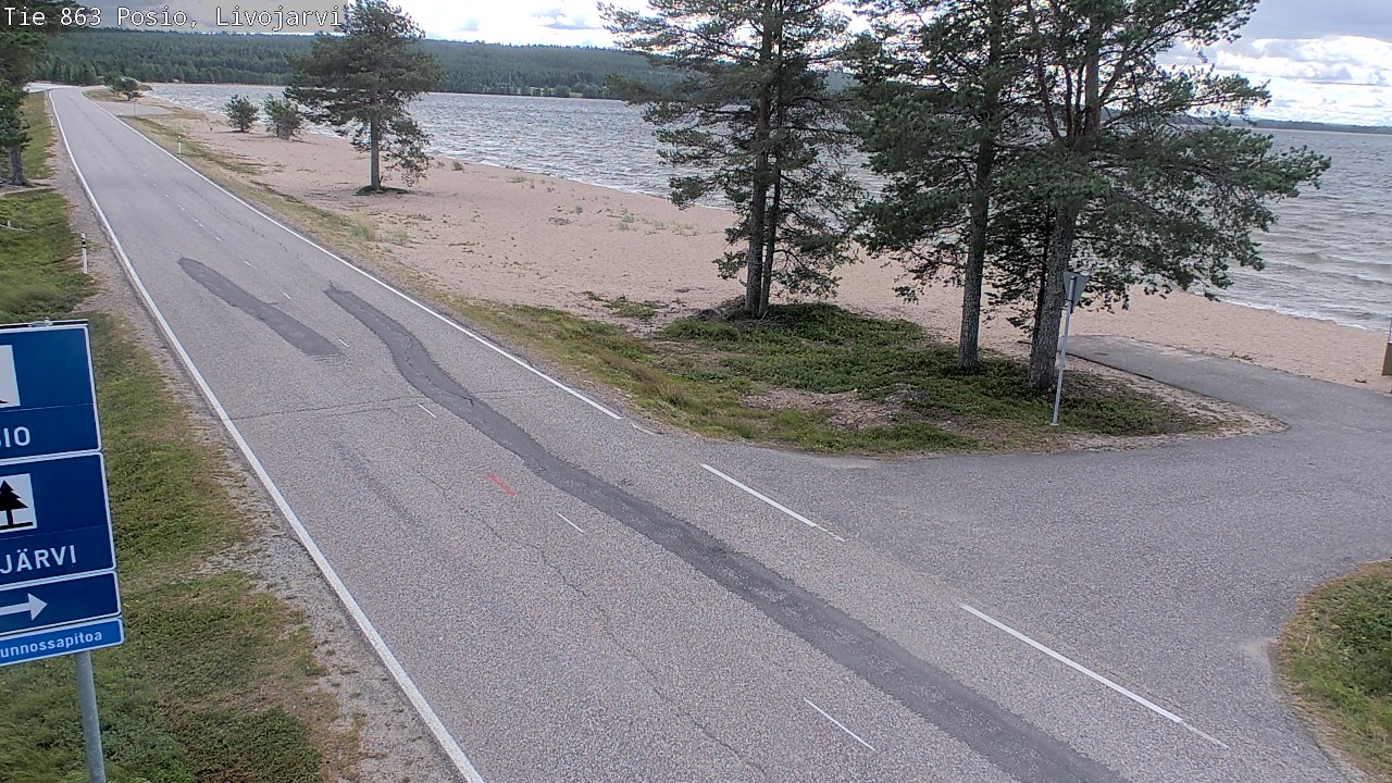 Kelikamerat Kuva Tie 863 Livojärvi, Posio, Lappi