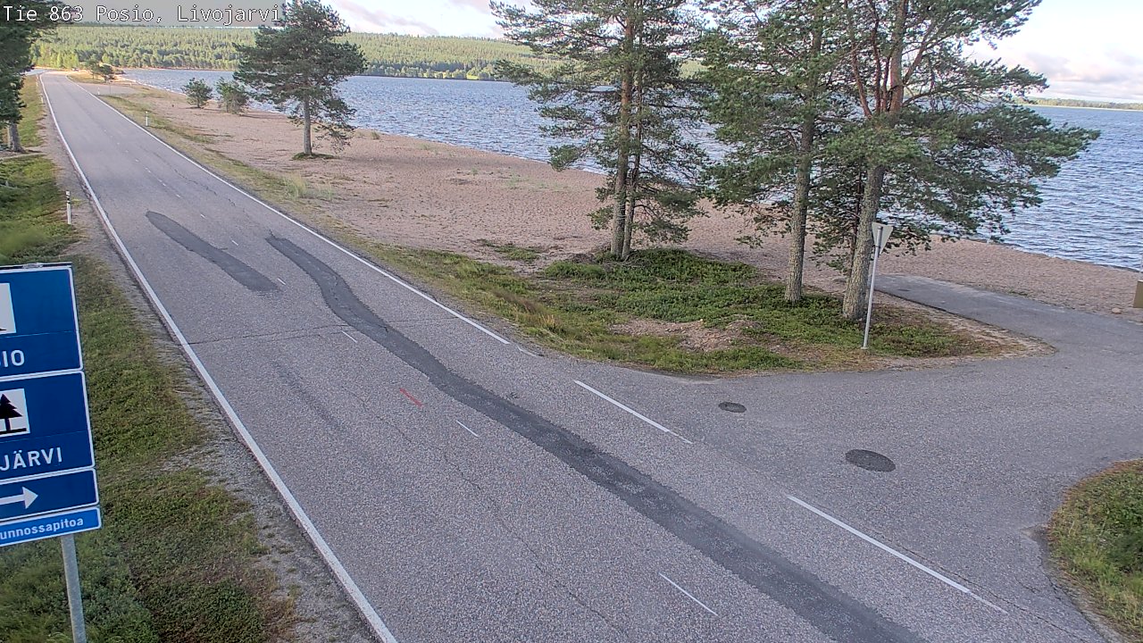 Kelikamerat Kuva Tie 863 Livojärvi, Posio, Lappi