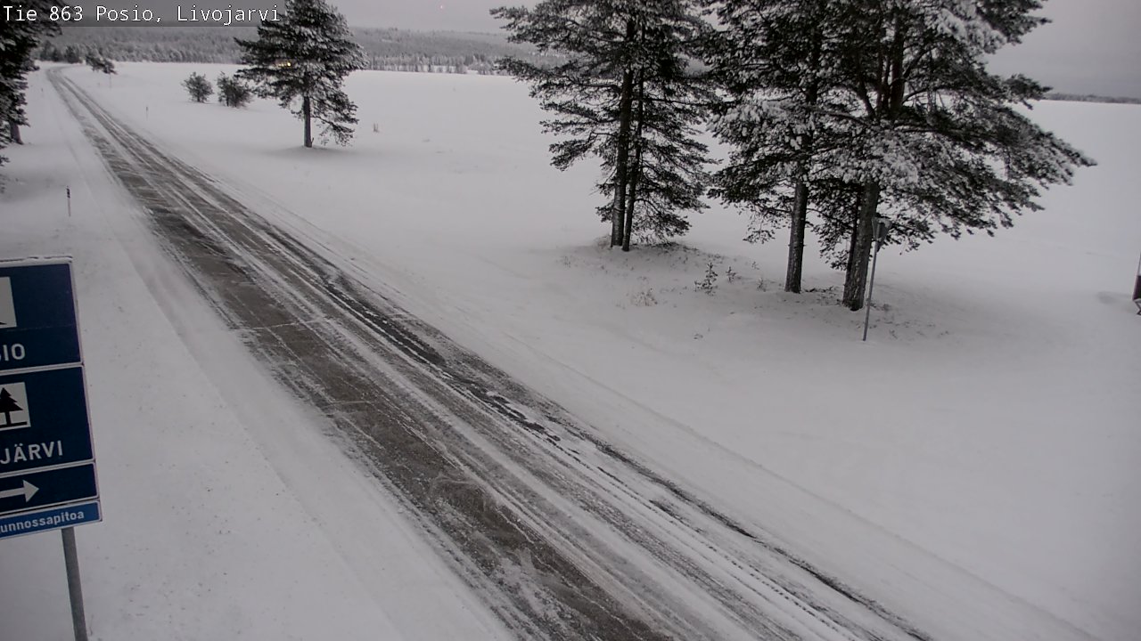 Kelikamerat Kuva Tie 863 Livojärvi, Posio, Lappi