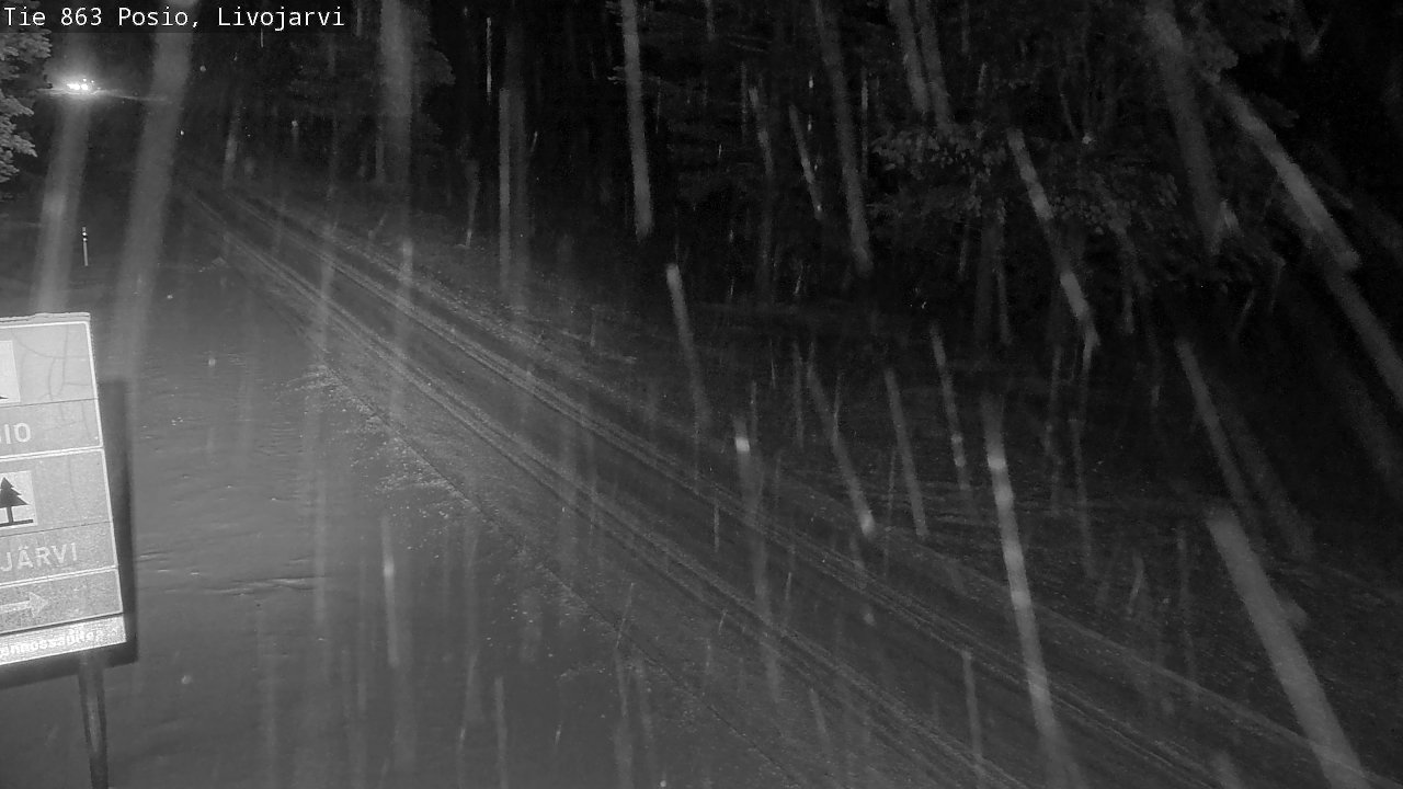 Weather Camera Image Road 863 Livojärvi, Posio, Lappi