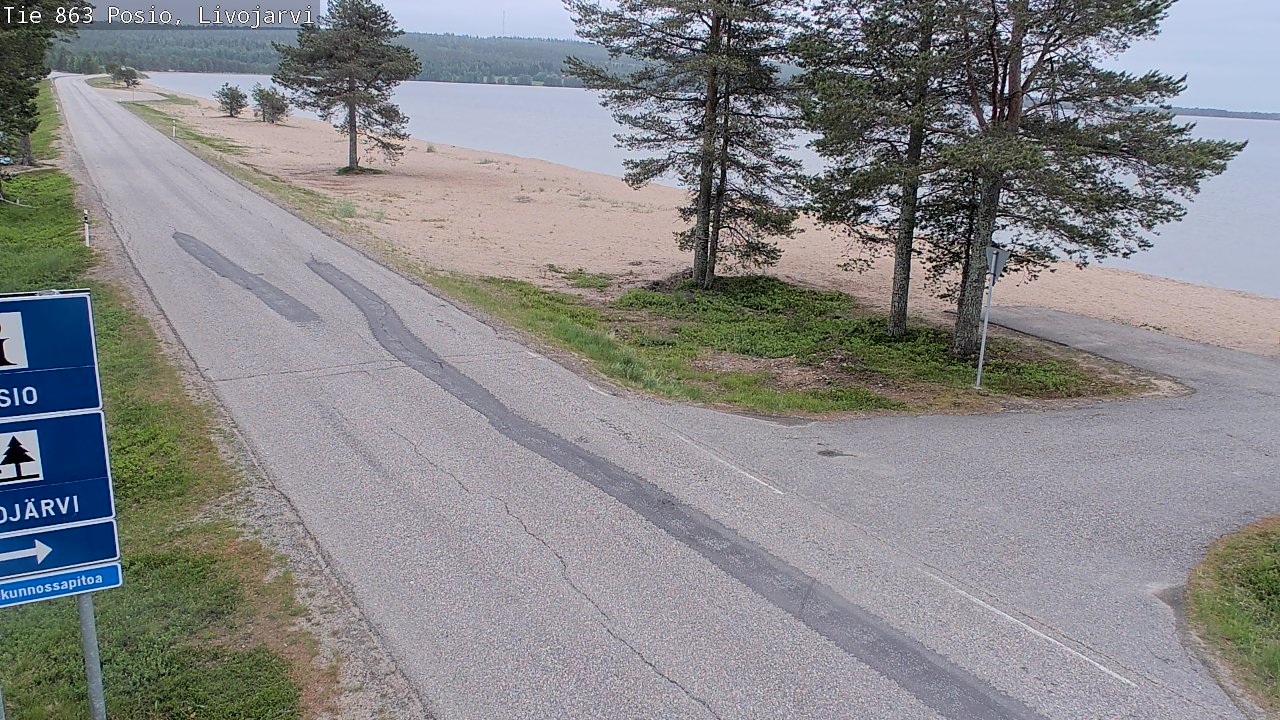 Kelikamerat Kuva Tie 863 Livojärvi, Posio, Lappi