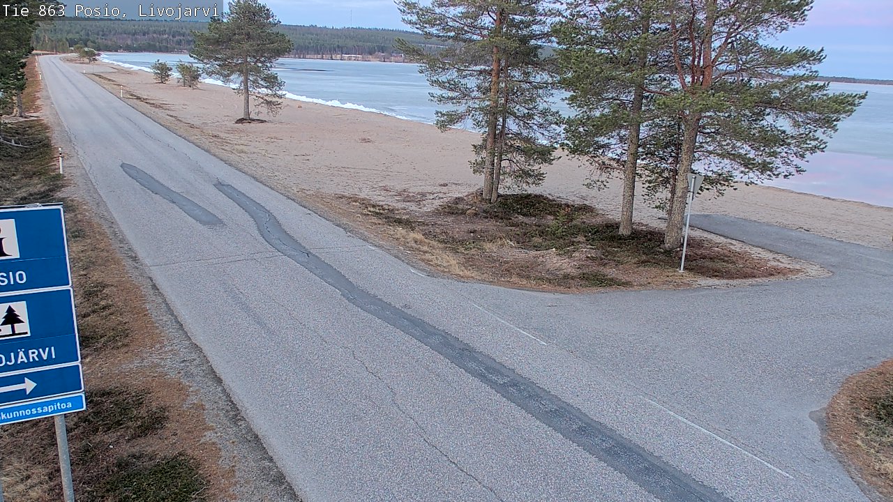 Weather Camera Image Road 863 Livojärvi, Posio, Lappi