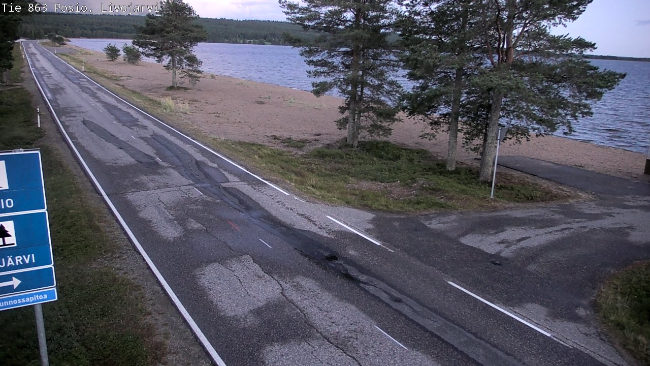 Kelikamerat Kuva Tie 863 Livojärvi, Posio, Lappi