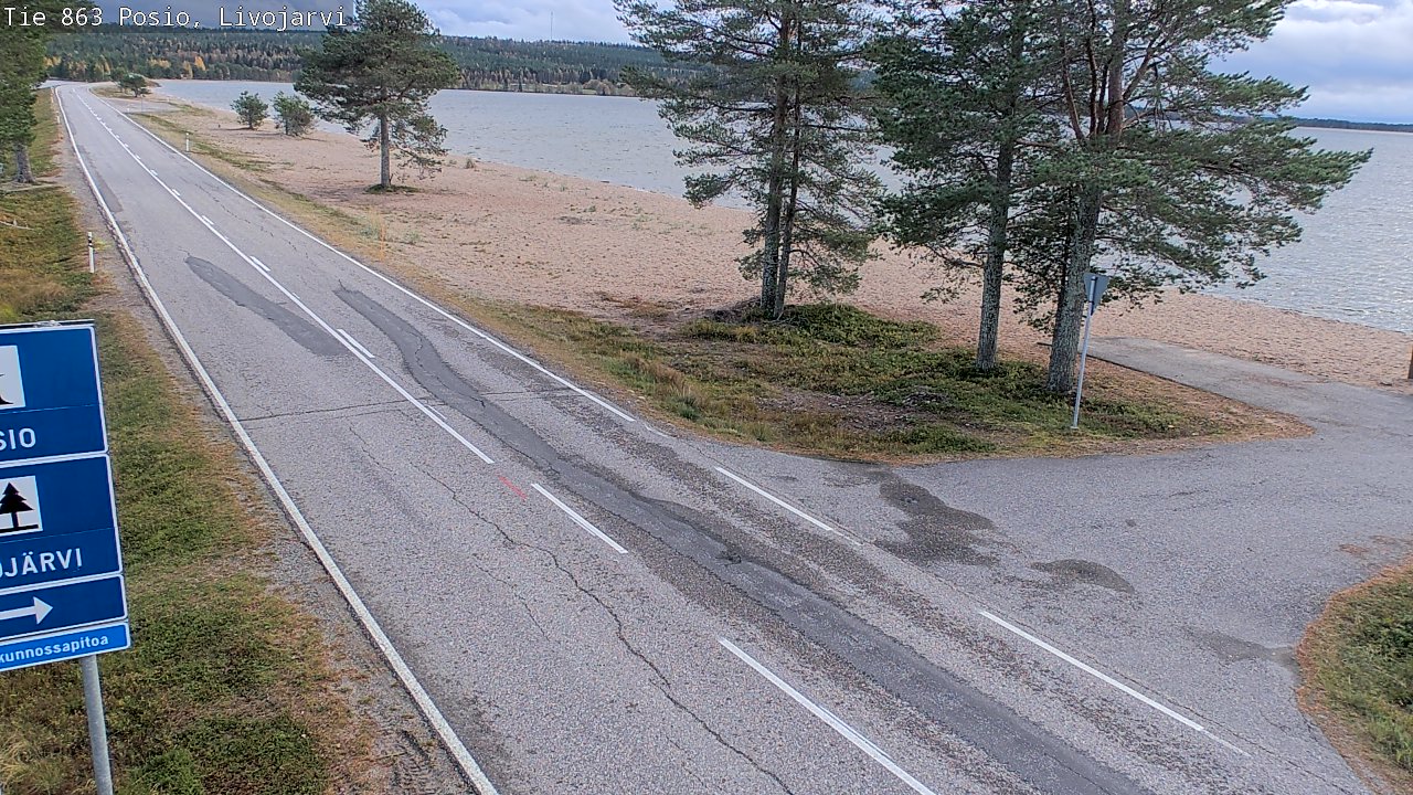 Kelikamerat Kuva Tie 863 Livojärvi, Posio, Lappi