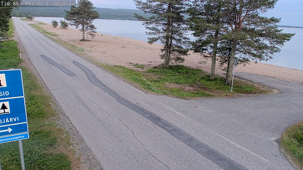 Kelikamerat Kuva Tie 863 Livojärvi, Posio, Lappi