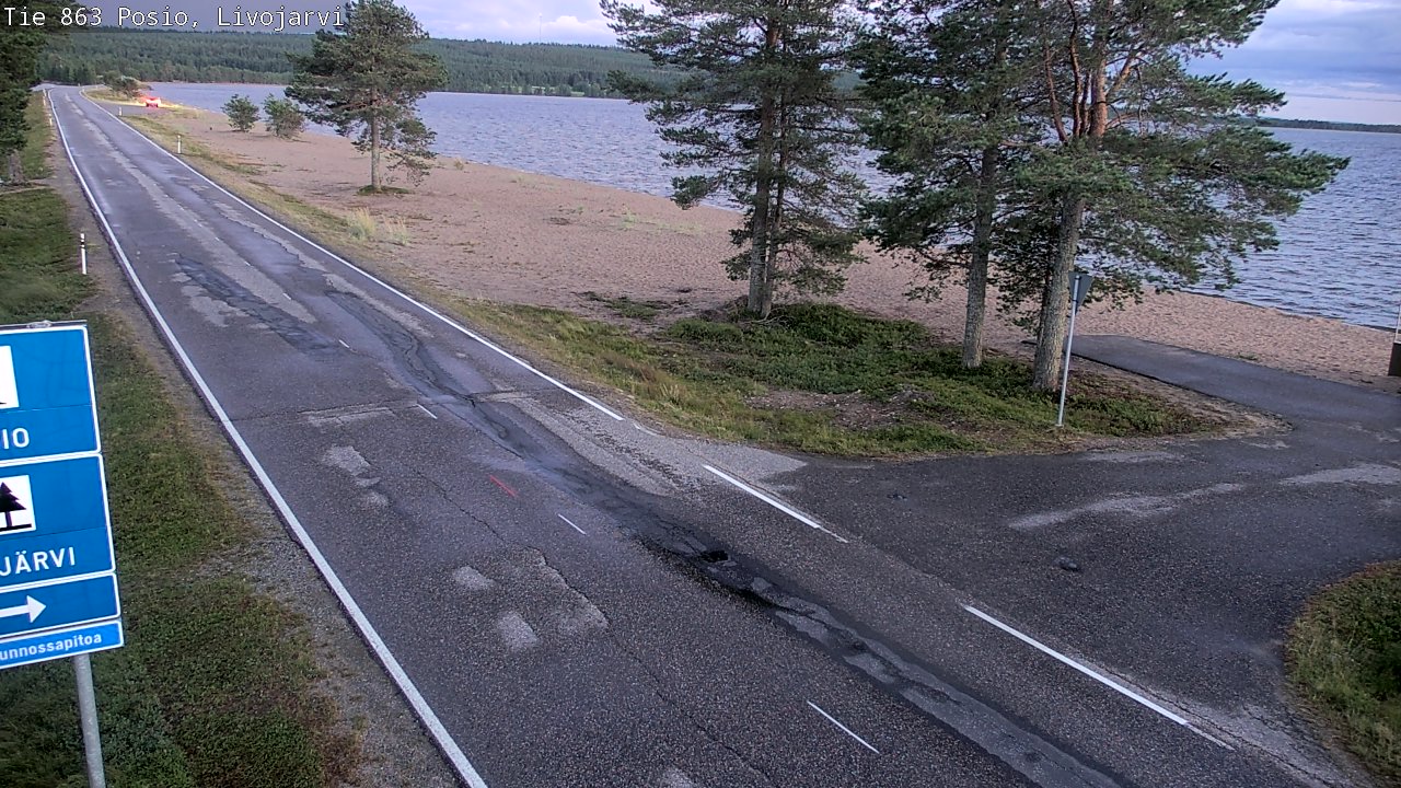 Kelikamerat Kuva Tie 863 Livojärvi, Posio, Lappi