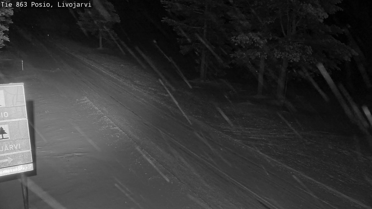 Weather Camera Image Road 863 Livojärvi, Posio, Lappi