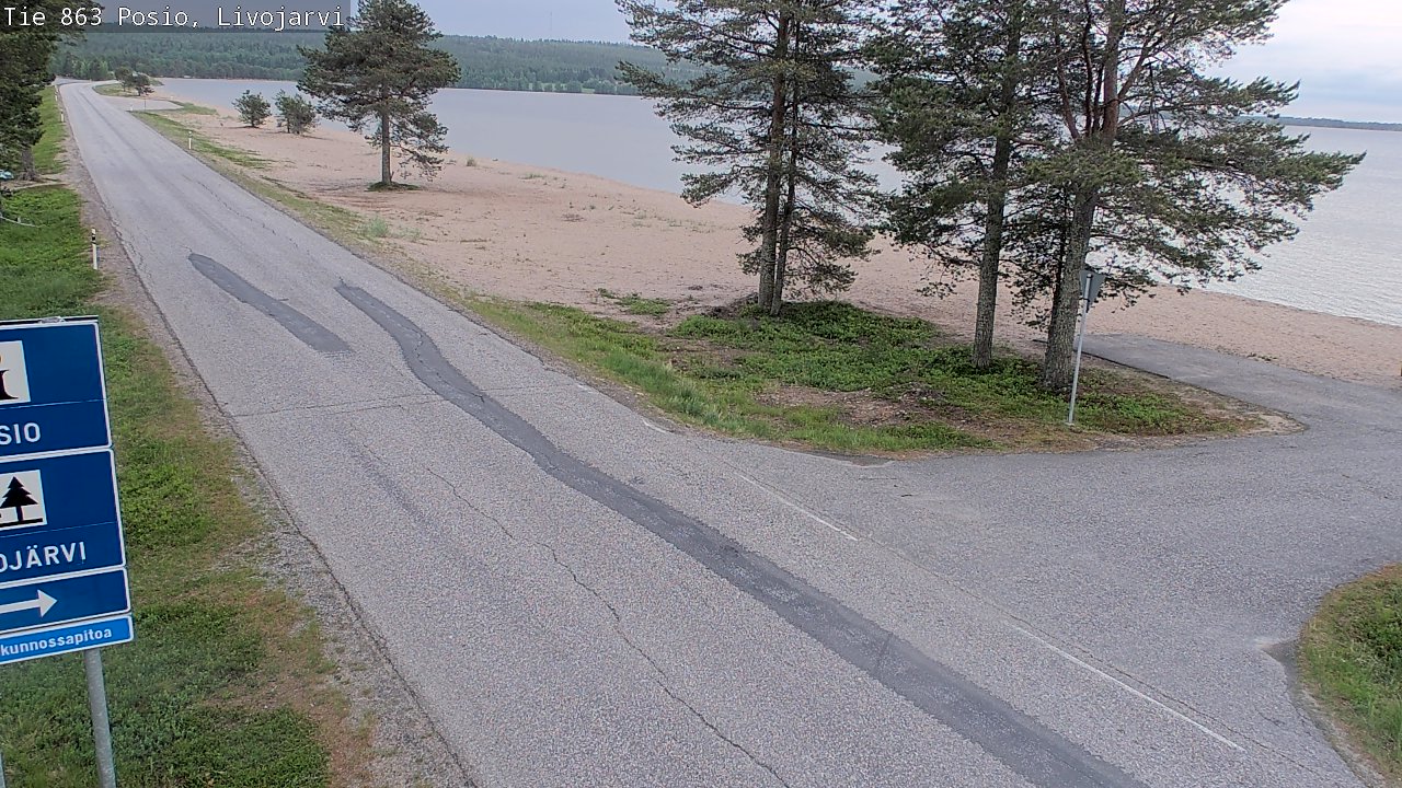 Kelikamerat Kuva Tie 863 Livojärvi, Posio, Lappi