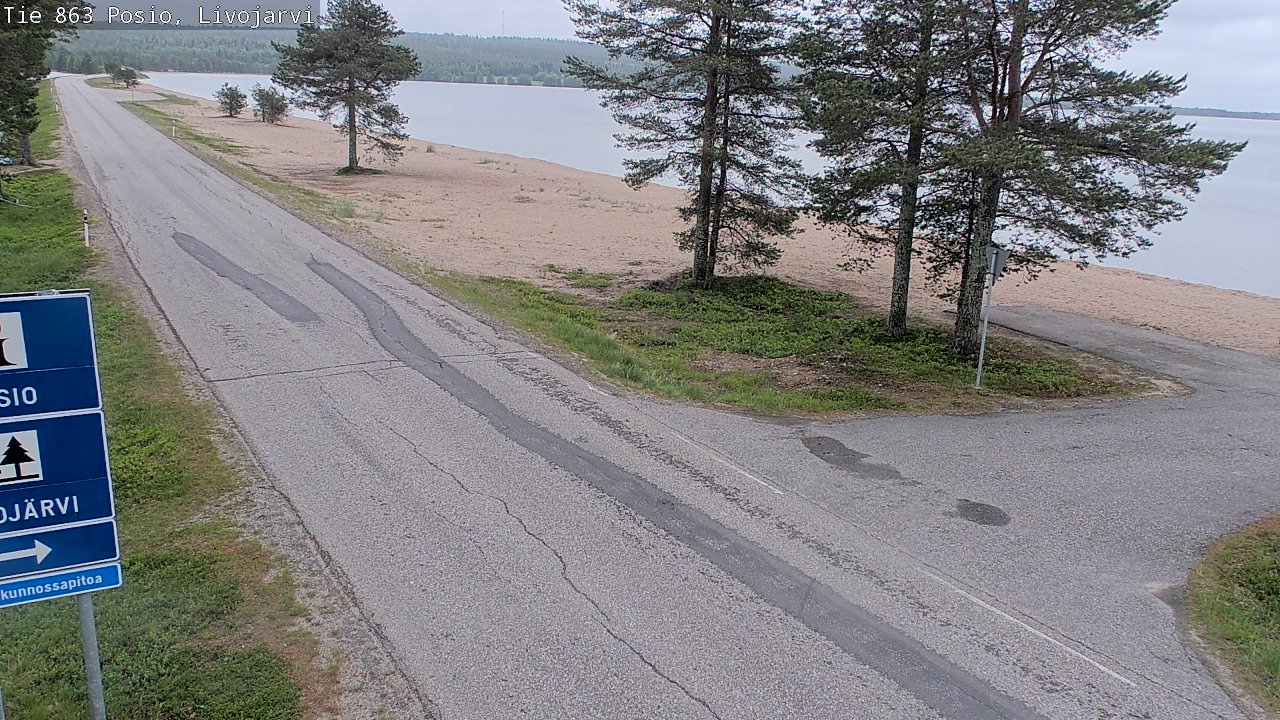 Kelikamerat Kuva Tie 863 Livojärvi, Posio, Lappi