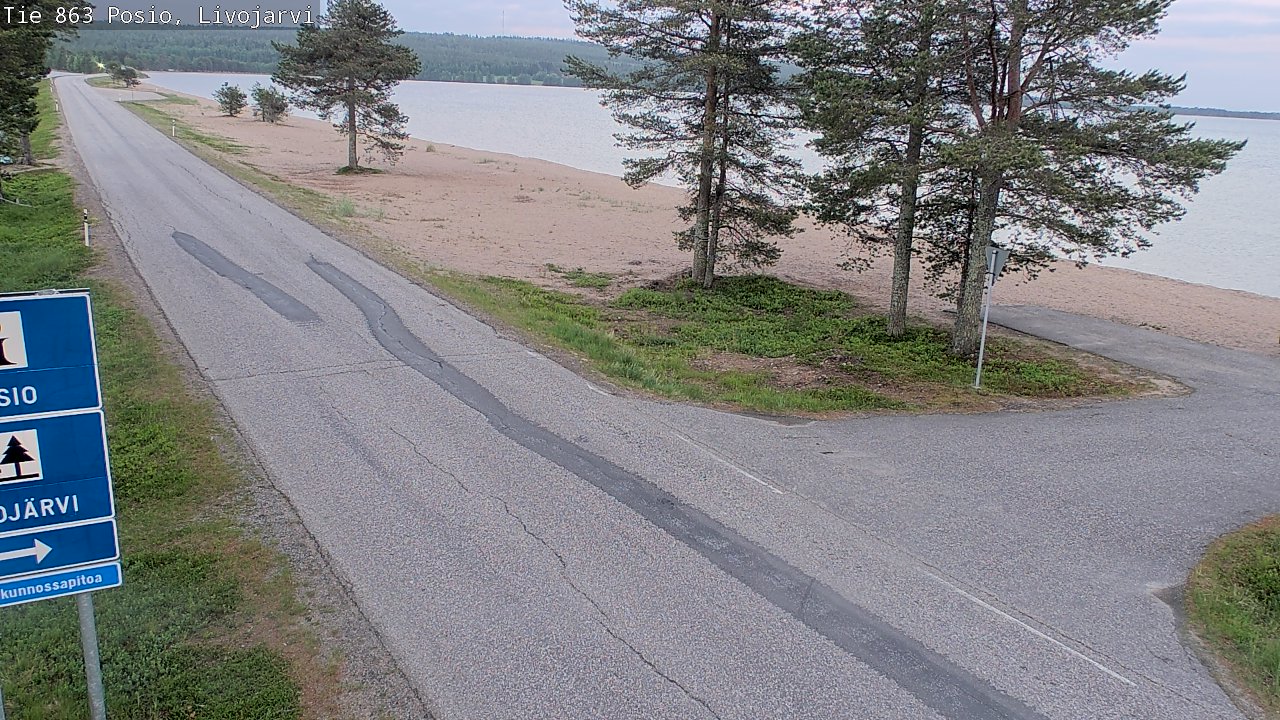Kelikamerat Kuva Tie 863 Livojärvi, Posio, Lappi