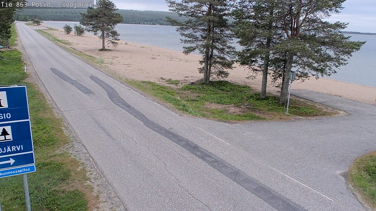 Kelikamerat Kuva Tie 863 Livojärvi, Posio, Lappi