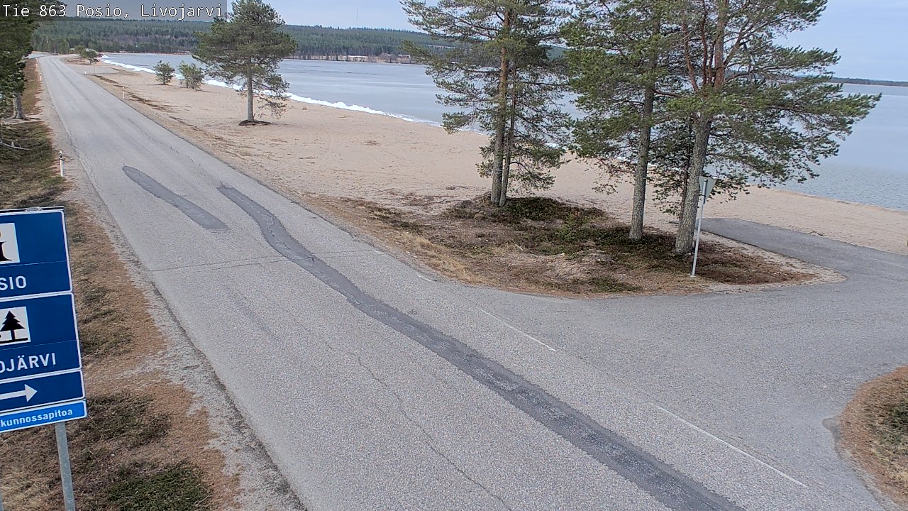 Kelikamerat Kuva Tie 863 Livojärvi, Posio, Lappi