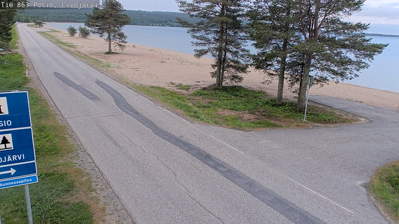 Kelikamerat Kuva Tie 863 Livojärvi, Posio, Lappi