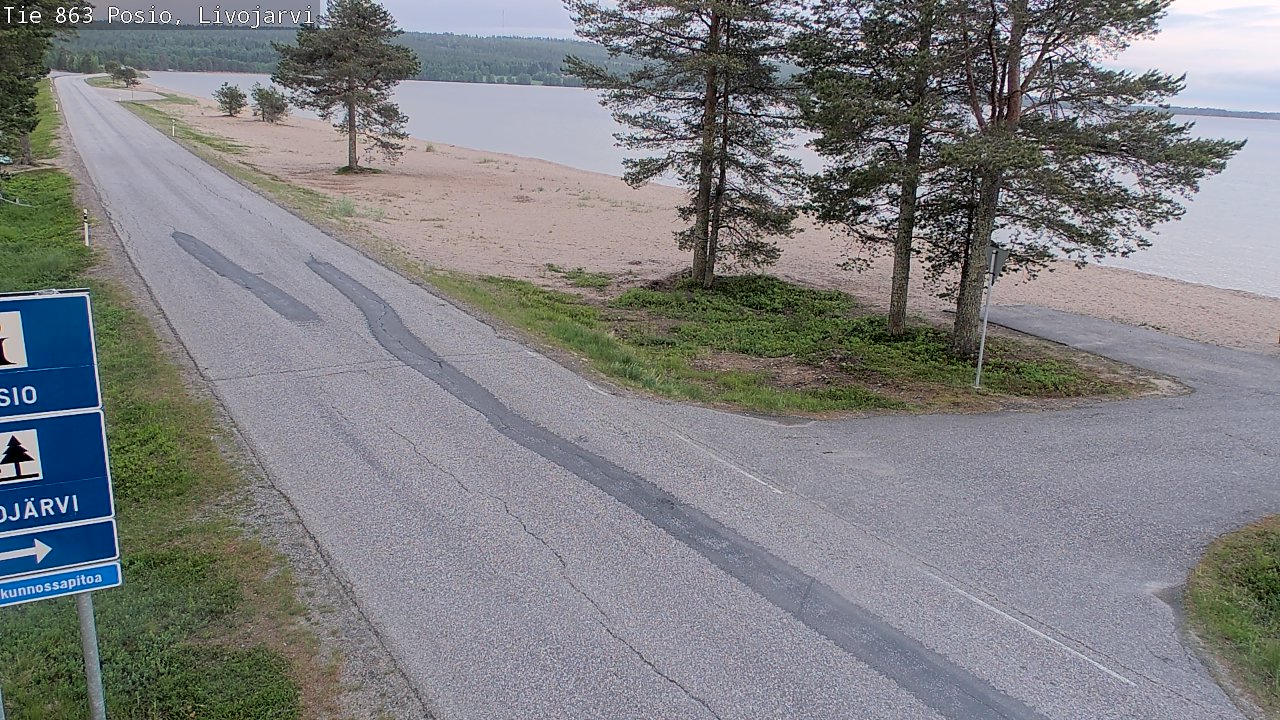 Kelikamerat Kuva Tie 863 Livojärvi, Posio, Lappi