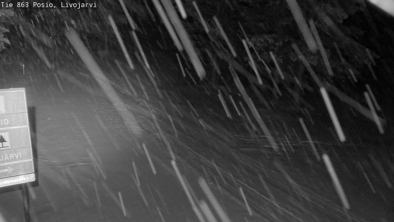 Weather Camera Image Road 863 Livojärvi, Posio, Lappi