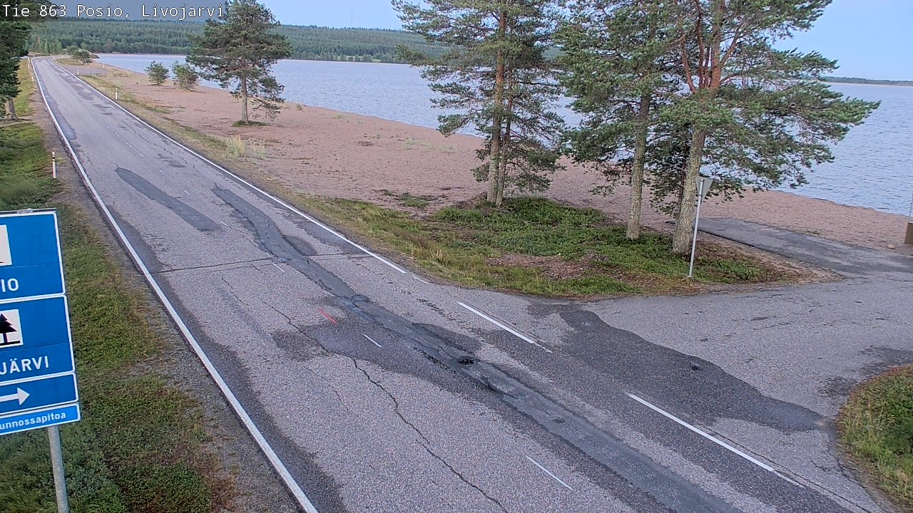 Kelikamerat Kuva Tie 863 Livojärvi, Posio, Lappi