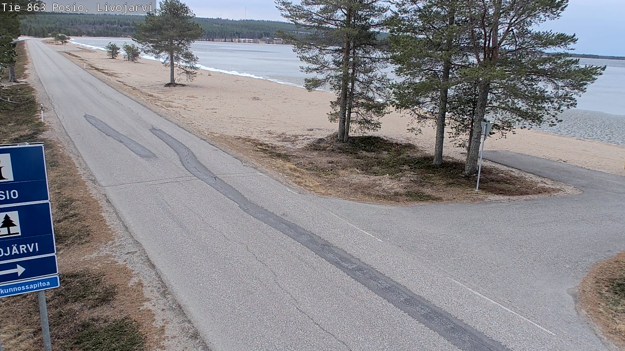 Kelikamerat Kuva Tie 863 Livojärvi, Posio, Lappi