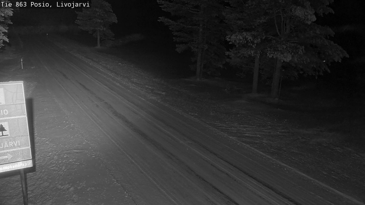 Weather Camera Image Road 863 Livojärvi, Posio, Lappi