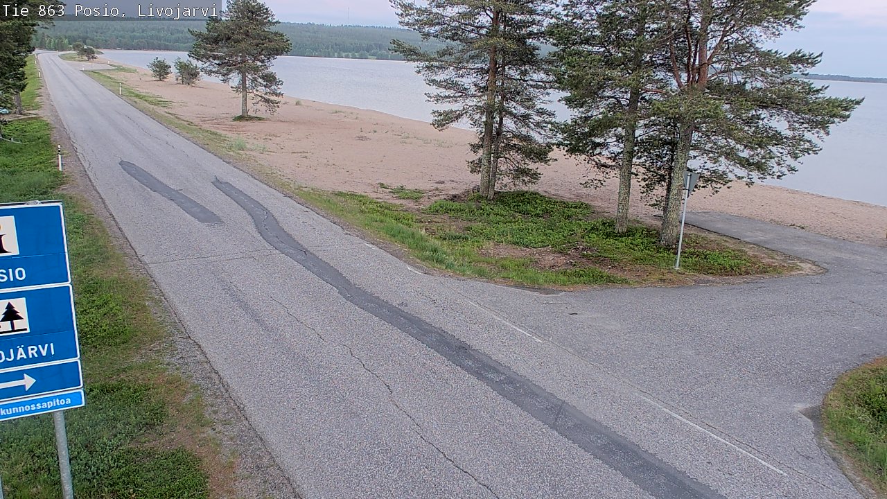 Kelikamerat Kuva Tie 863 Livojärvi, Posio, Lappi