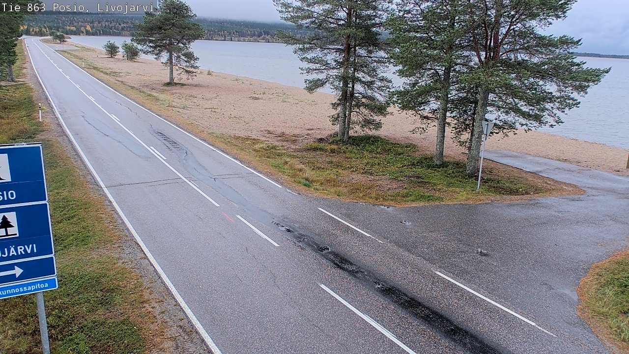 Kelikamerat Kuva Tie 863 Livojärvi, Posio, Lappi
