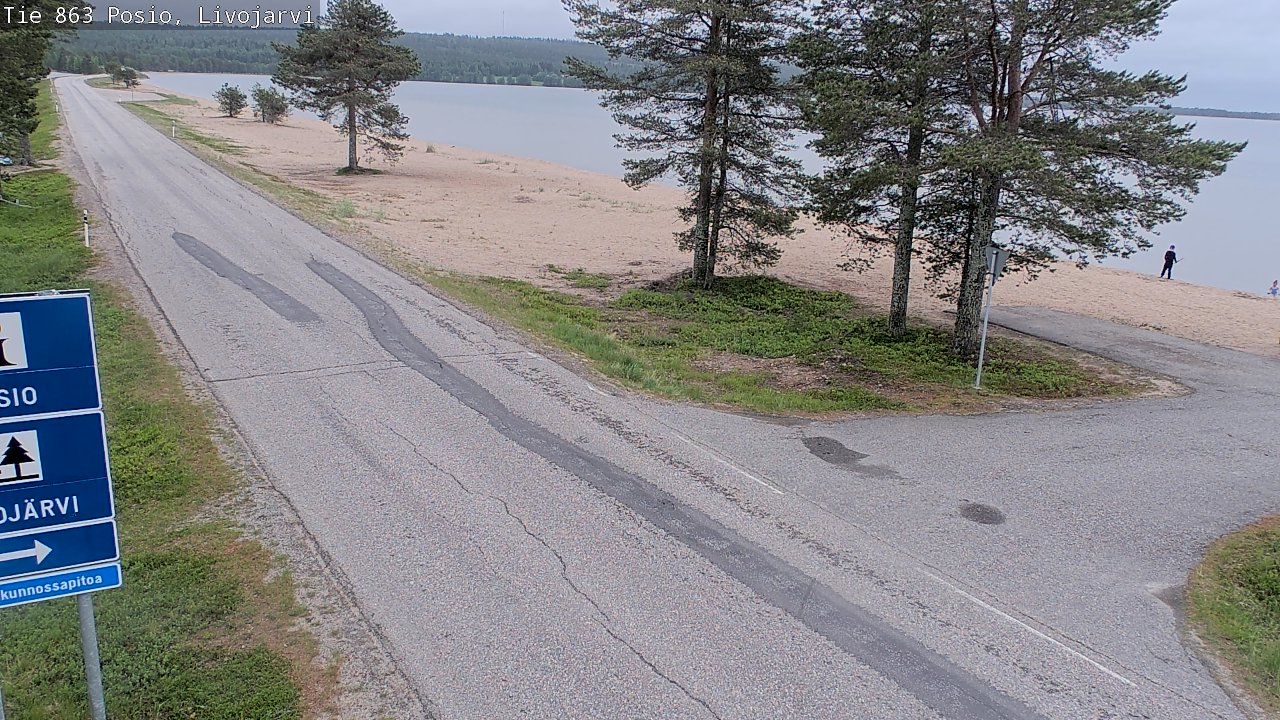 Kelikamerat Kuva Tie 863 Livojärvi, Posio, Lappi
