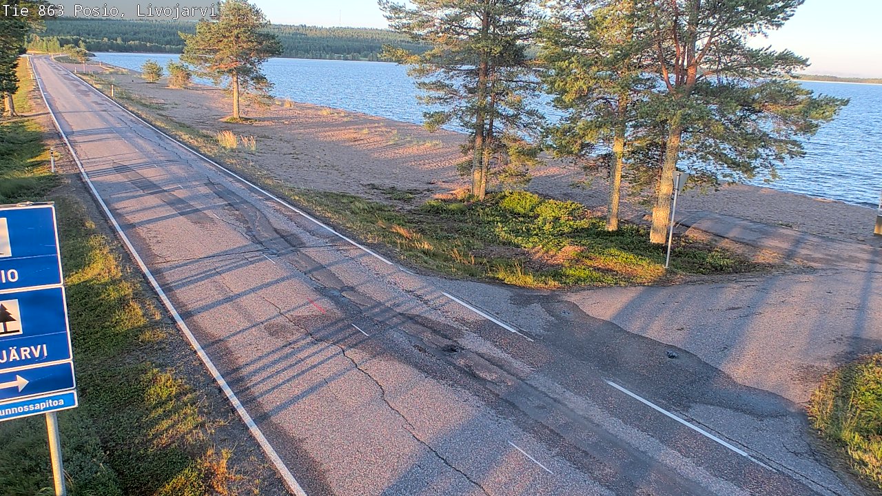 Kelikamerat Kuva Tie 863 Livojärvi, Posio, Lappi