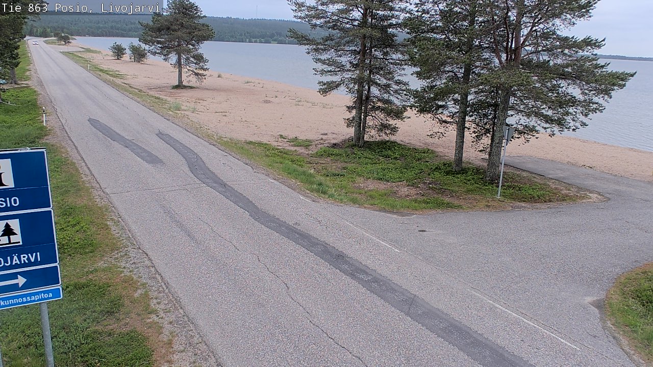 Kelikamerat Kuva Tie 863 Livojärvi, Posio, Lappi