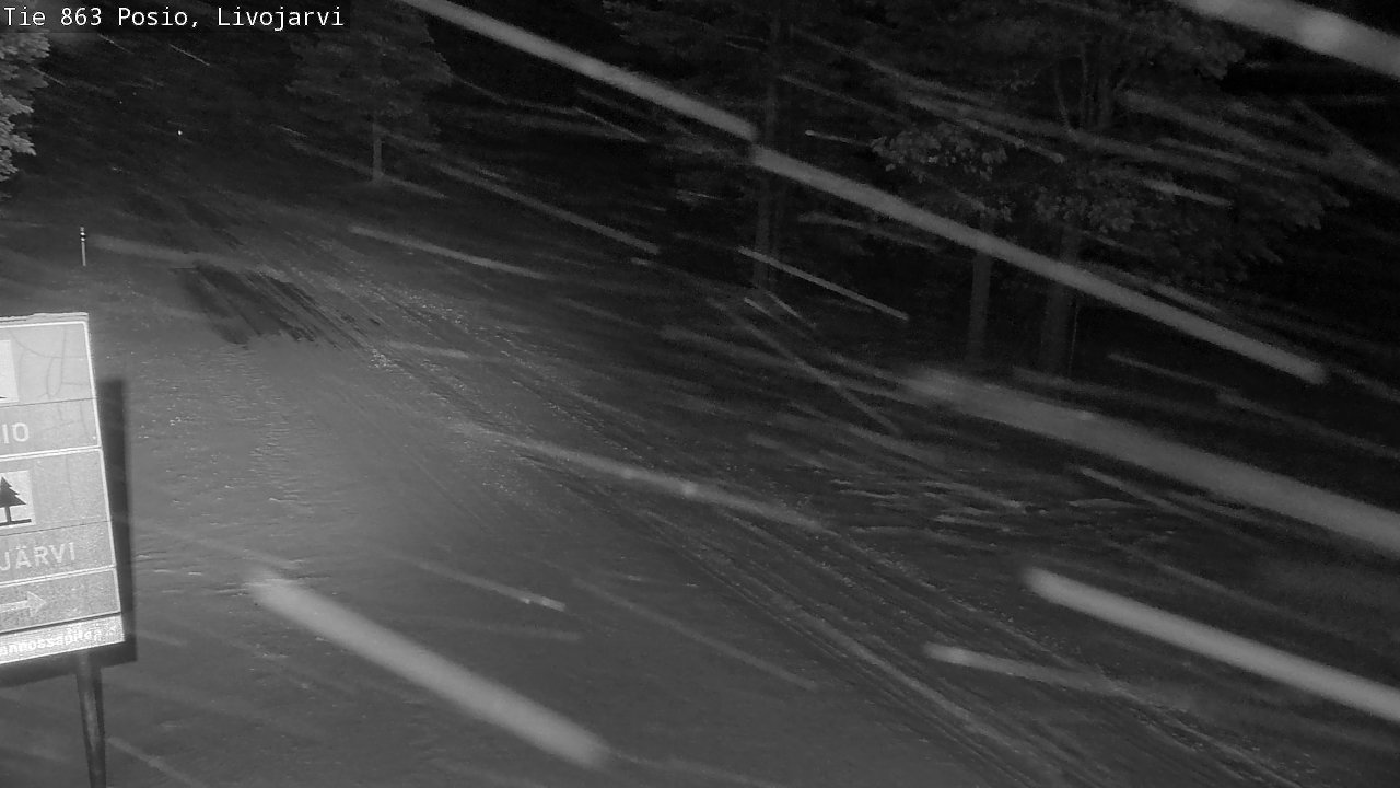 Weather Camera Image Road 863 Livojärvi, Posio, Lappi