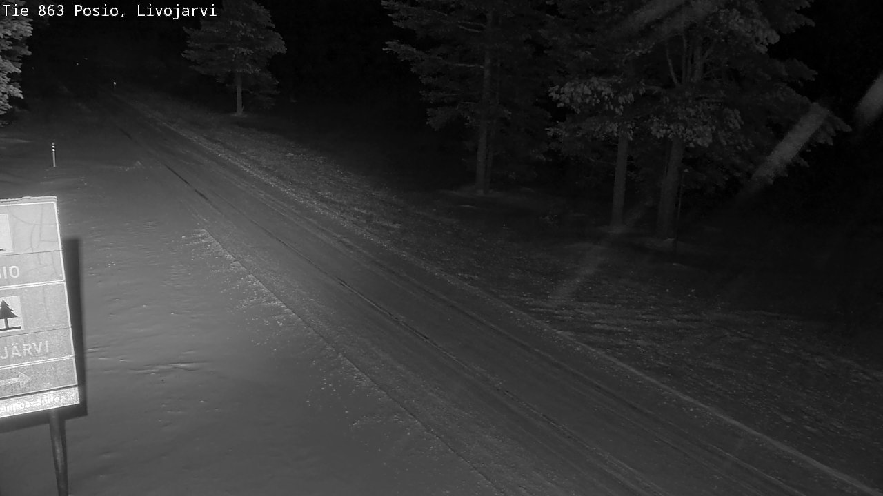 Weather Camera Image Road 863 Livojärvi, Posio, Lappi