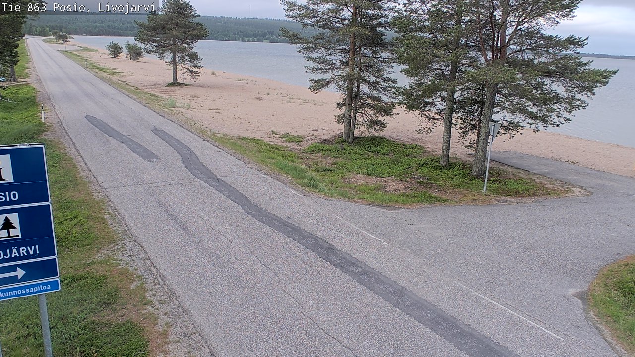 Kelikamerat Kuva Tie 863 Livojärvi, Posio, Lappi