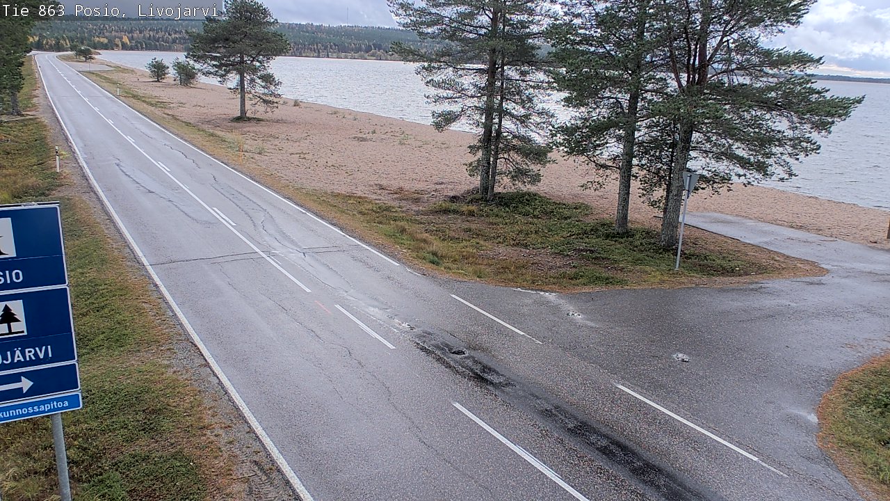 Kelikamerat Kuva Tie 863 Livojärvi, Posio, Lappi