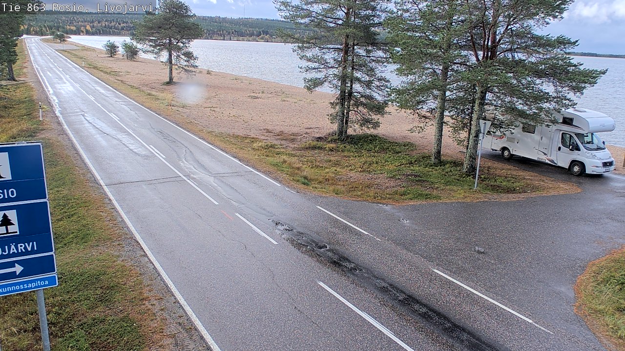 Weather Camera Image Road 863 Livojärvi, Posio, Lappi