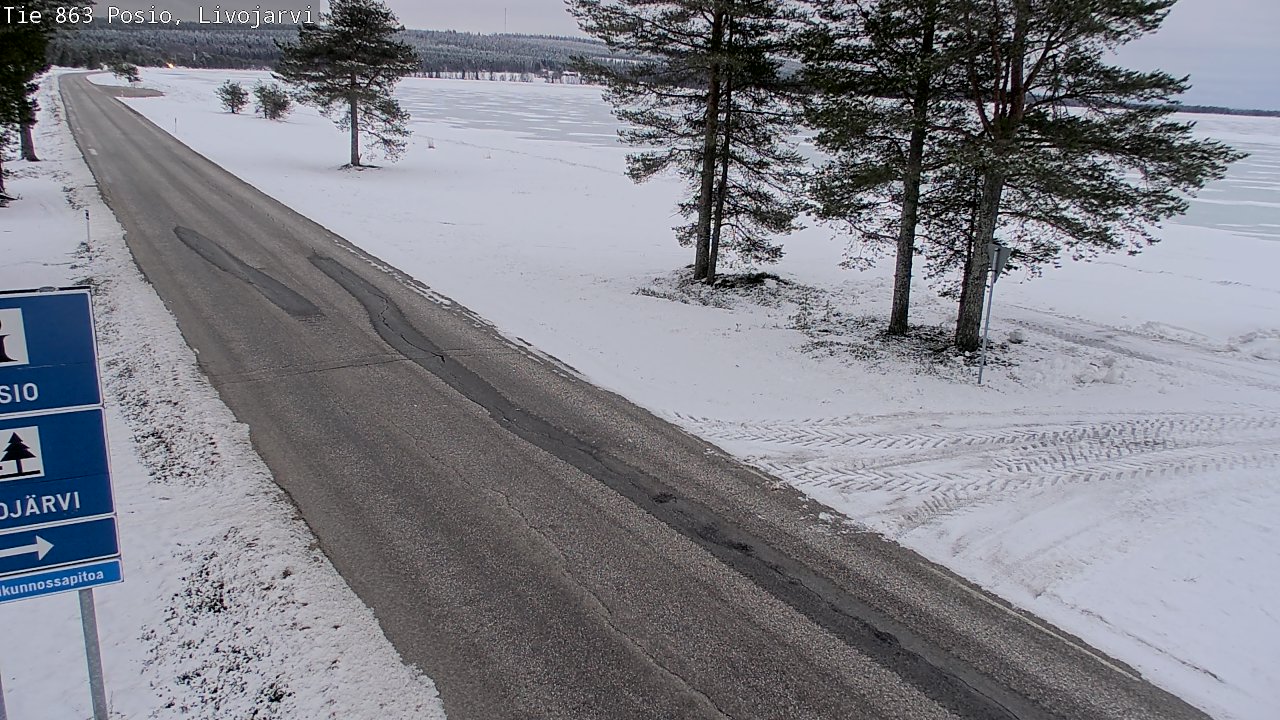 Kelikamerat Kuva Tie 863 Livojärvi, Posio, Lappi