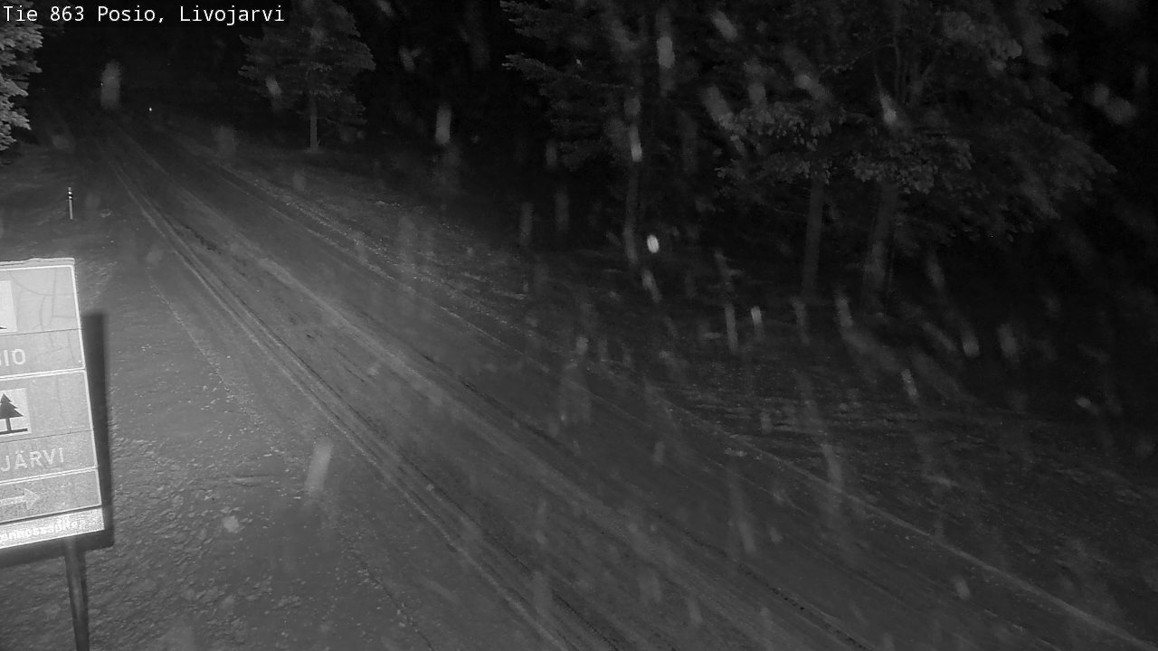Weather Camera Image Road 863 Livojärvi, Posio, Lappi