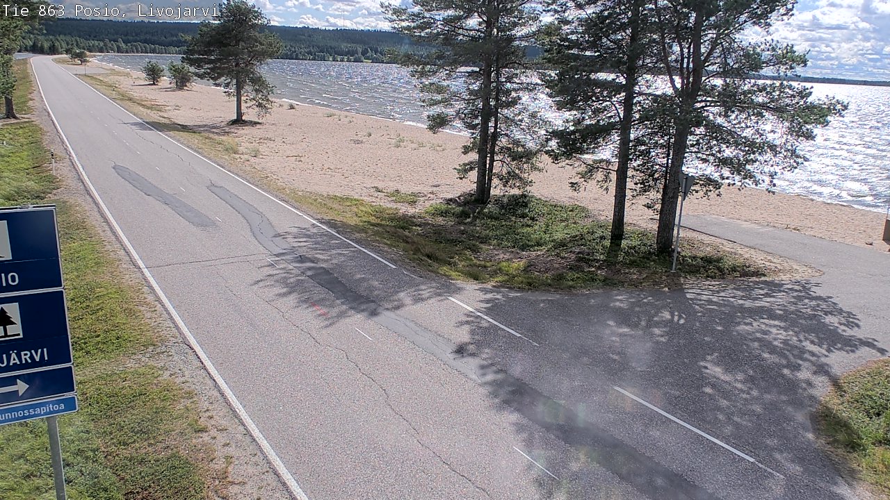 Kelikamerat Kuva Tie 863 Livojärvi, Posio, Lappi
