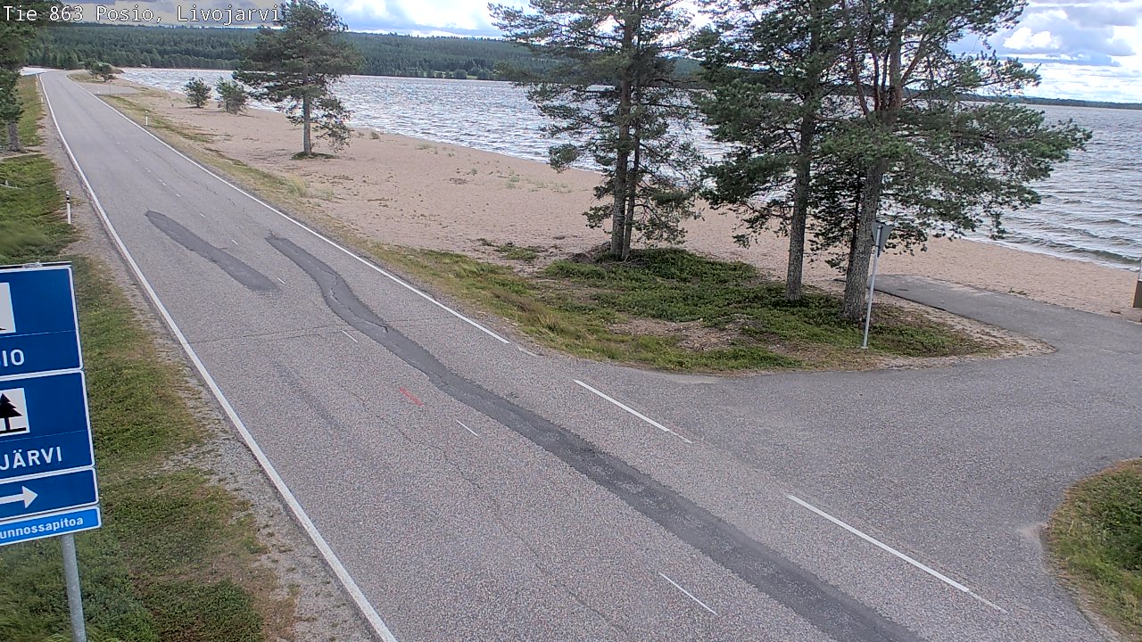 Kelikamerat Kuva Tie 863 Livojärvi, Posio, Lappi