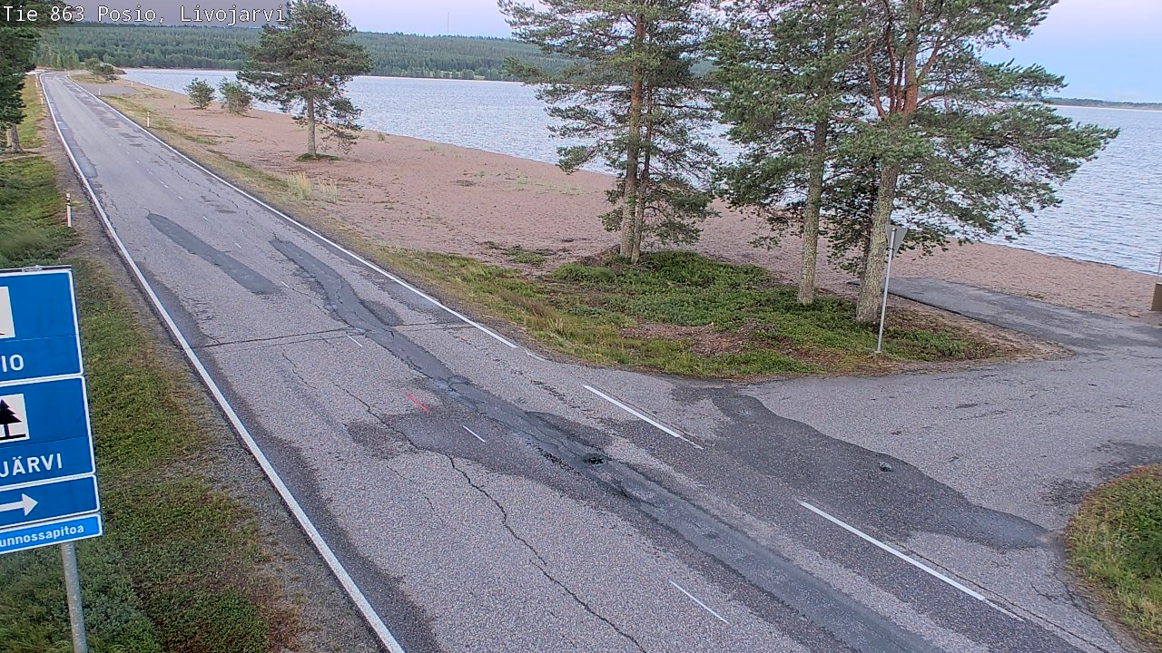 Kelikamerat Kuva Tie 863 Livojärvi, Posio, Lappi