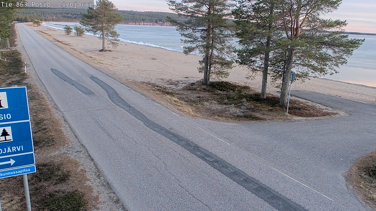 Kelikamerat Kuva Tie 863 Livojärvi, Posio, Lappi
