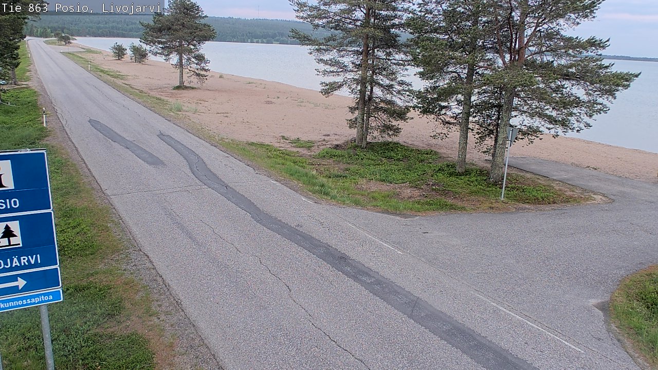 Kelikamerat Kuva Tie 863 Livojärvi, Posio, Lappi