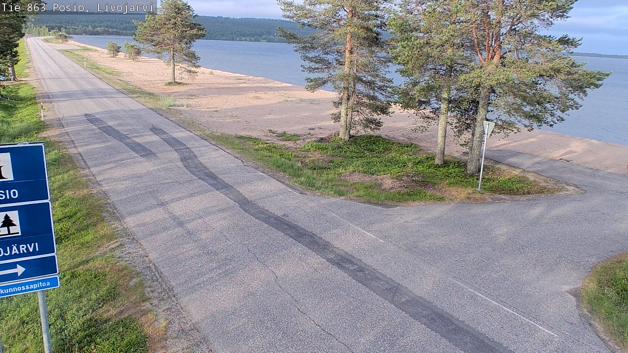 Kelikamerat Kuva Tie 863 Livojärvi, Posio, Lappi