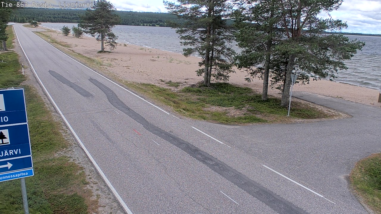 Kelikamerat Kuva Tie 863 Livojärvi, Posio, Lappi