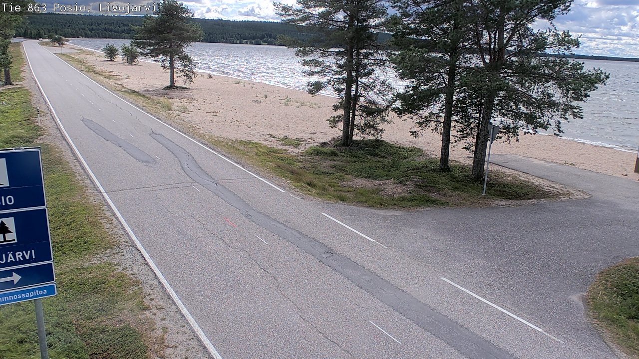 Kelikamerat Kuva Tie 863 Livojärvi, Posio, Lappi