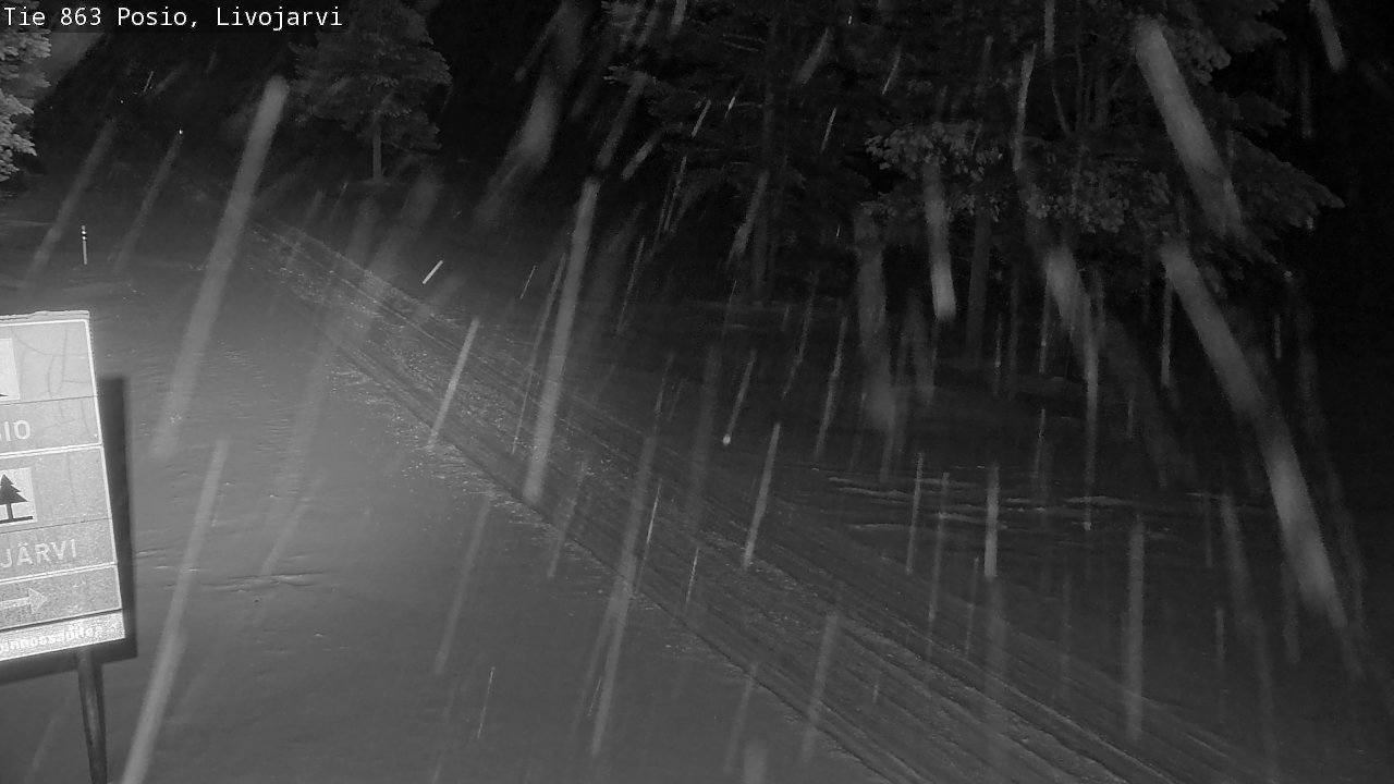 Weather Camera Image Road 863 Livojärvi, Posio, Lappi