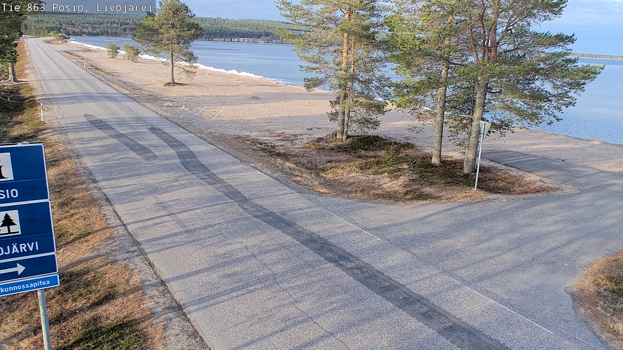Kelikamerat Kuva Tie 863 Livojärvi, Posio, Lappi